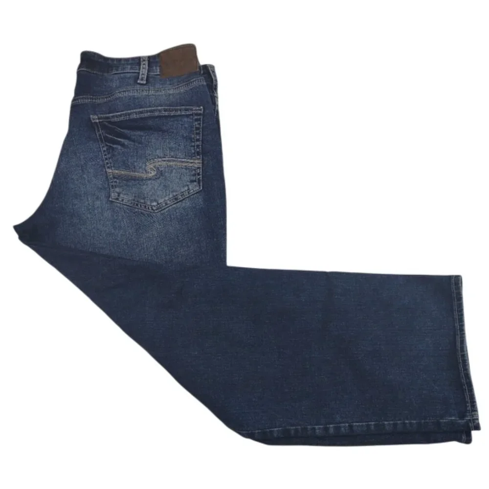 Silver Jeans Men's Gordie Size 38x31 Loose Straight Leg Med Wash Blue Denim - Picture 2 of 11